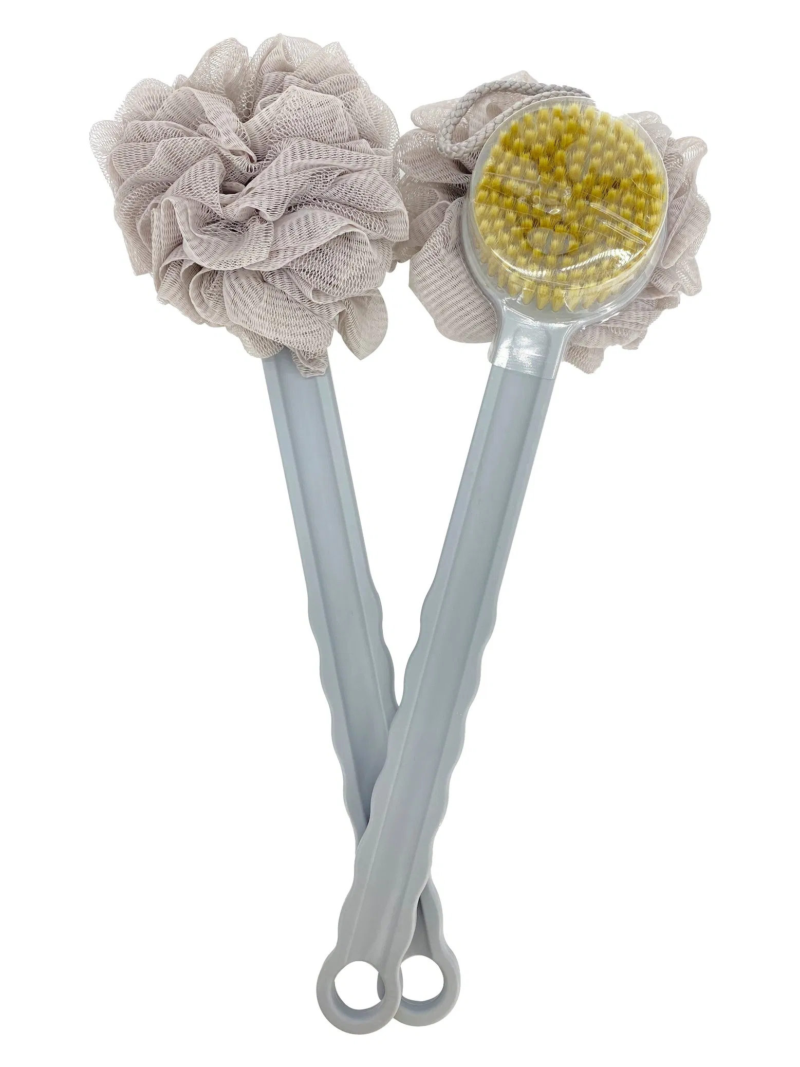Effective Exfoliating Long Handle Bath Brush for Smooth Soft and Glowing Skin Texture Brush