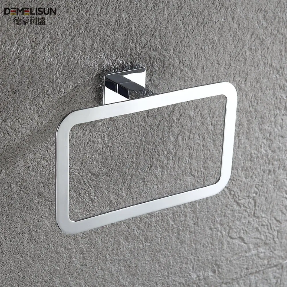 Precision Casting Bathroom Accessories Rectangle Shaped Towel Ring for Home