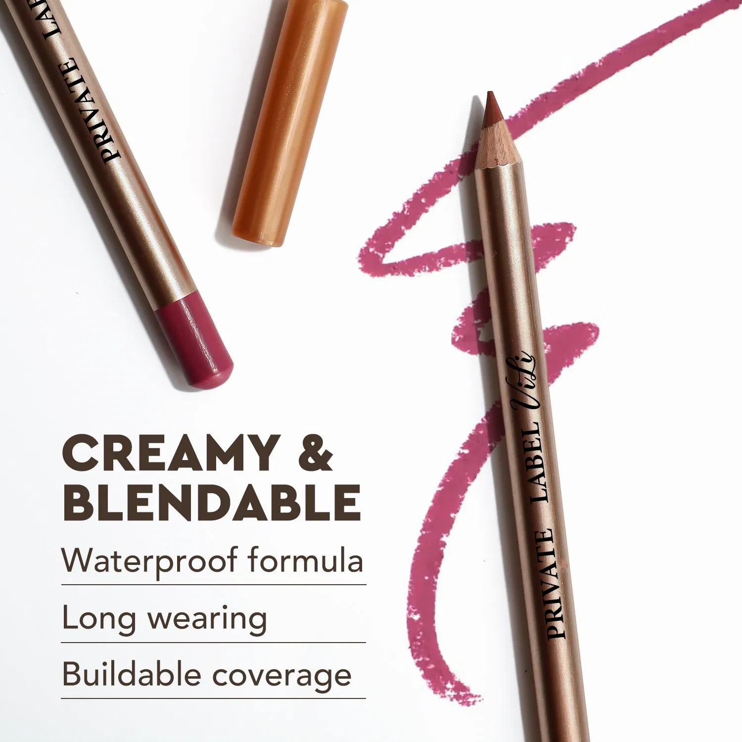 Hot Selling Waterproof Long-Lasting Lipliner High Pigment Lip Contour Lip Liner Pencil
