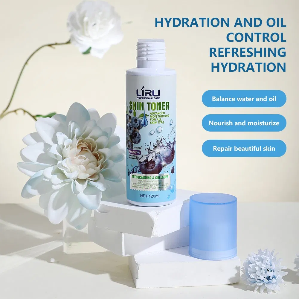 Liru Blueberry Collagen Hydrating Facial Toner Refreshing Face Essence