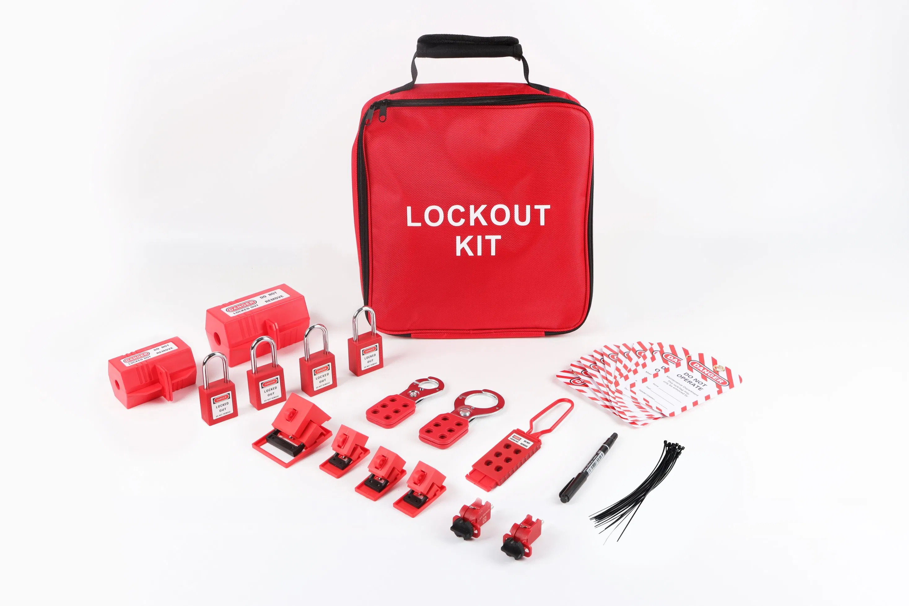 Industrial Lockout Tagout Kit with Electrical Breaker Safety Tools