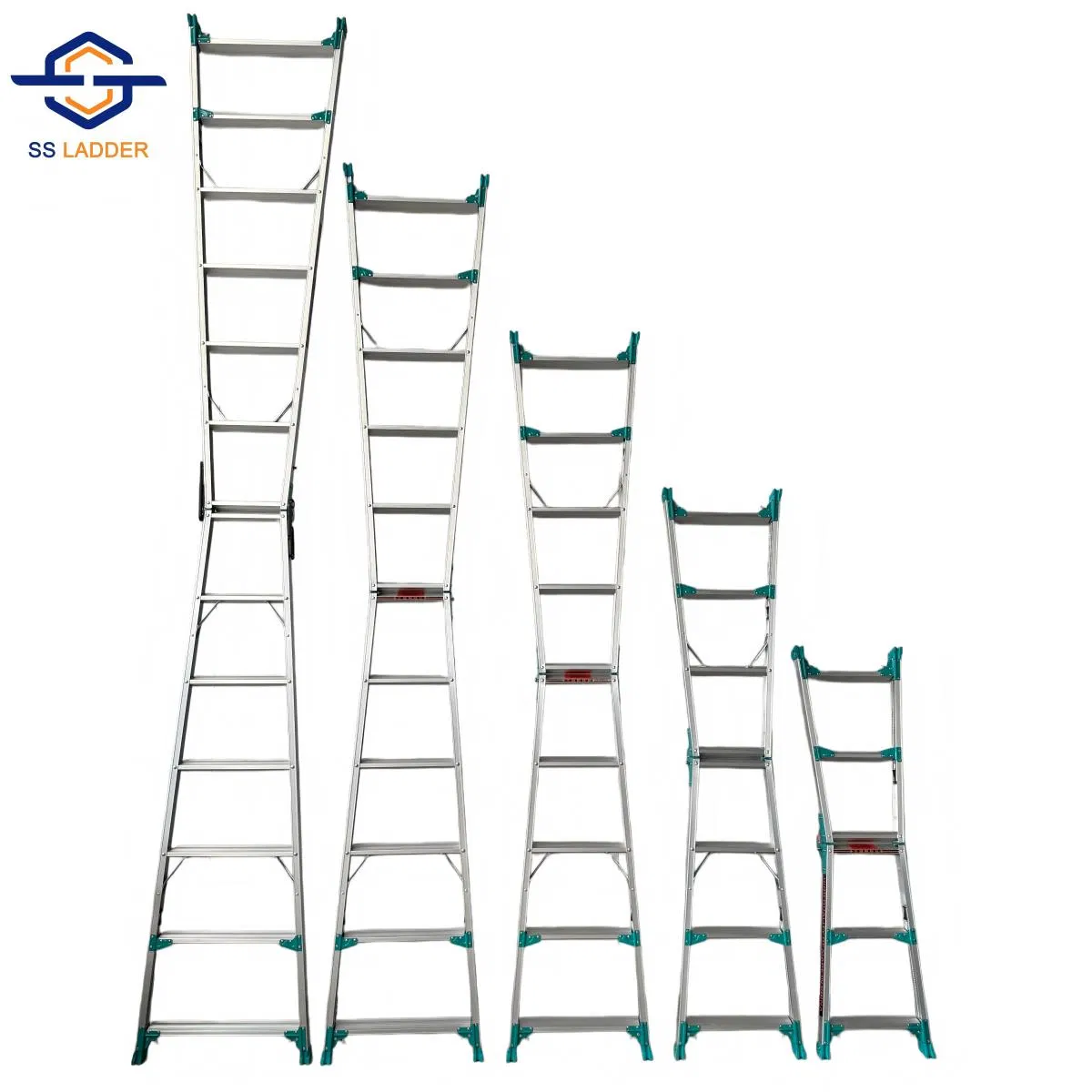 High Quality Non-Insulated a-Type Industrial Step Ladder with 150kg Max Load for Outdoor Use