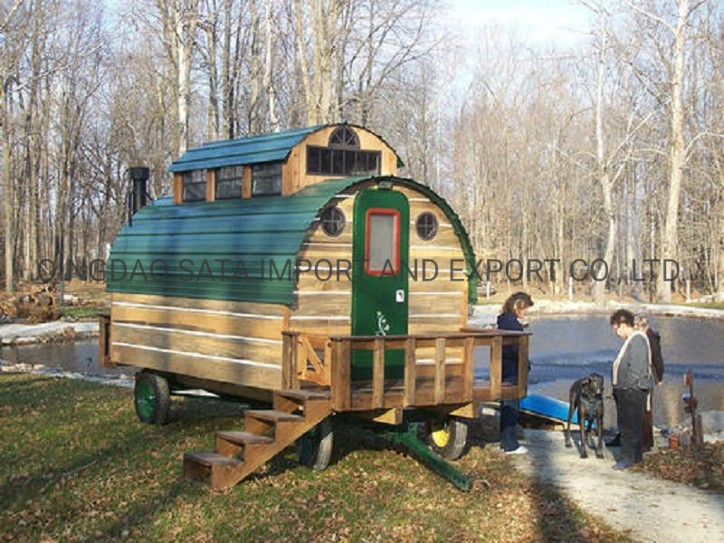 Fashion and Customized Design Light Steel Tiny House on Wheels