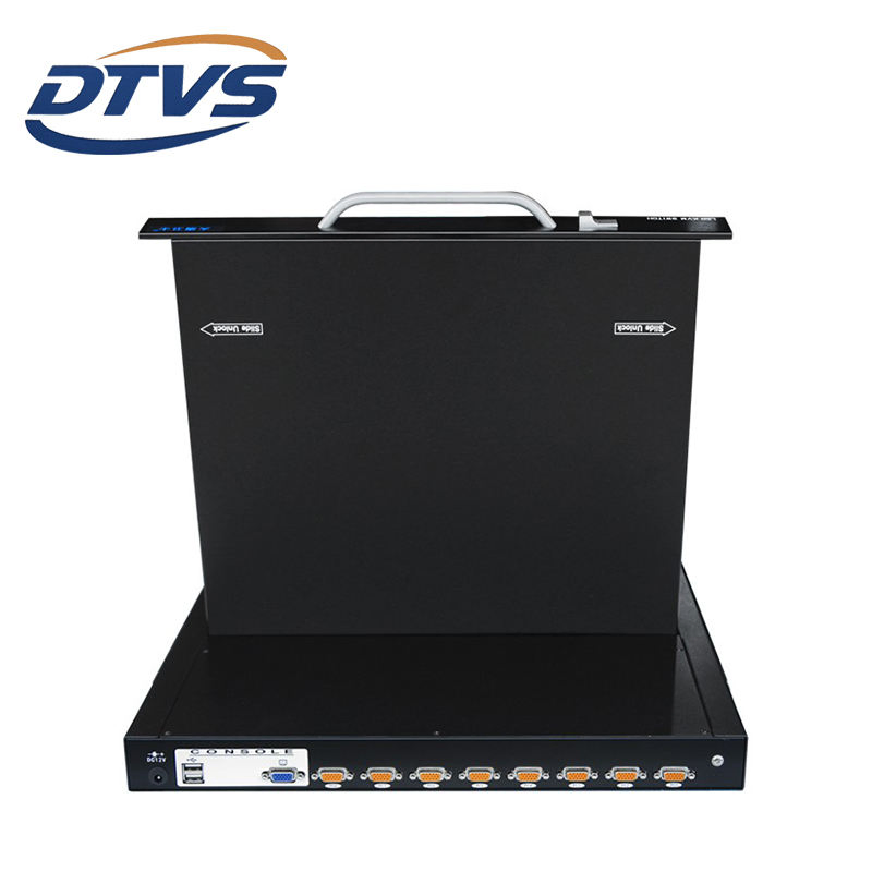 8-портовый LCD KVM-переключатель с VGA, 17/19 дюймов