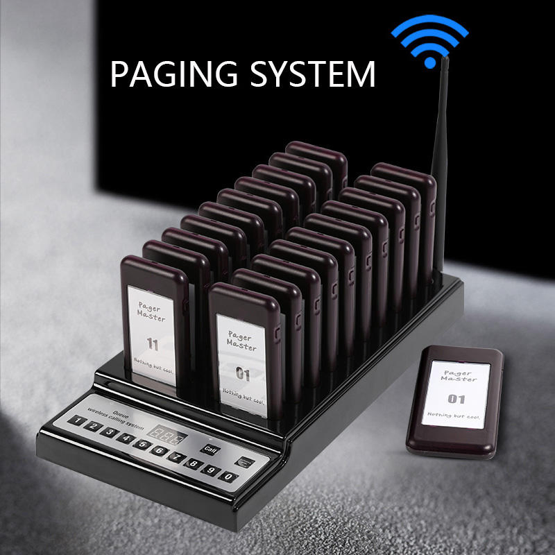 Free Logo Printing Restaurant Queue Management Wireless Guest Paging System