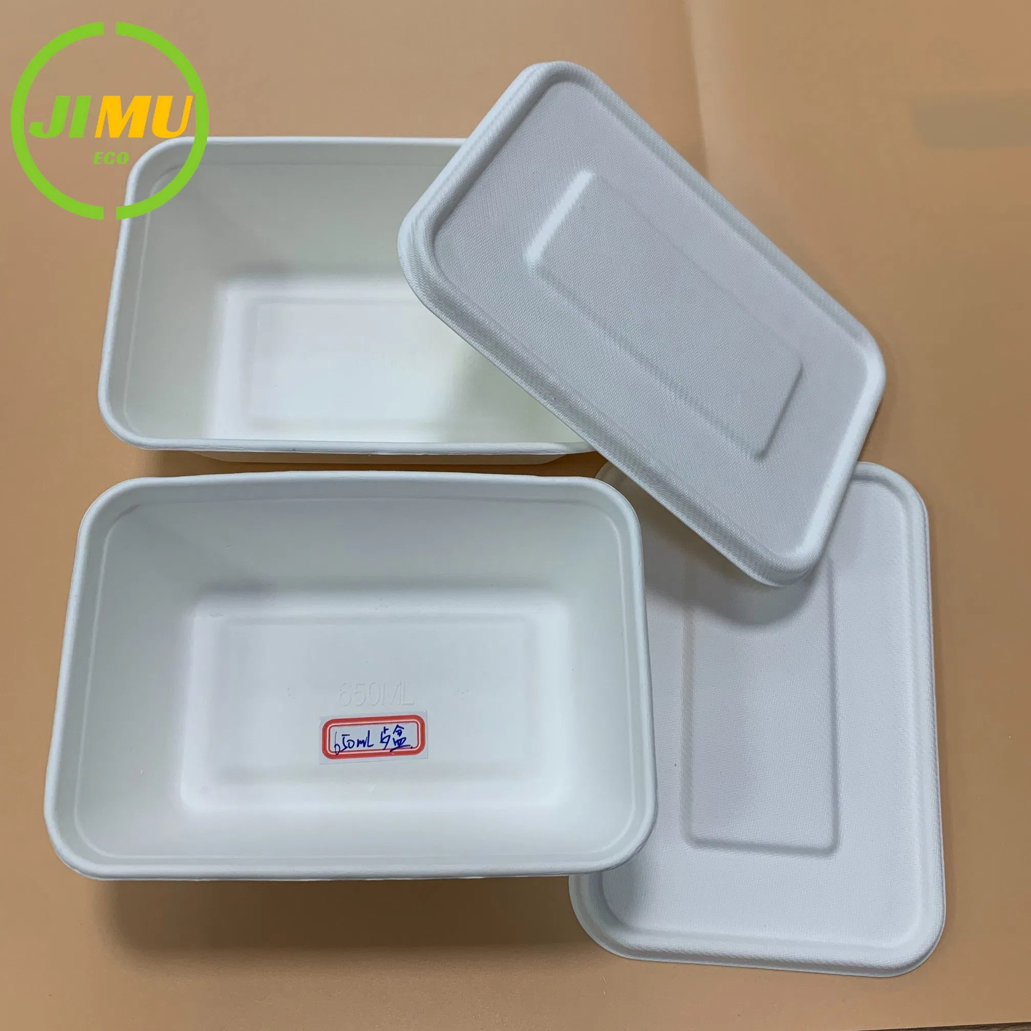 Popular Design 650ml Sugarcane Bagasse Food Container with Lid