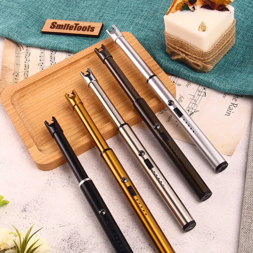 Upgraded LED Display Safety Switch Wholesale Rechargeable USB Arc Igniter for Indoor and Outdoor Fireworks Cooking