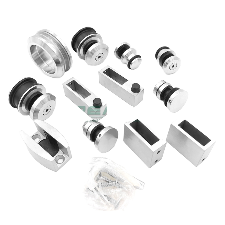 Premium Bathroom Sliding System for Glass Door Frameless Shower Door Hardware Kits