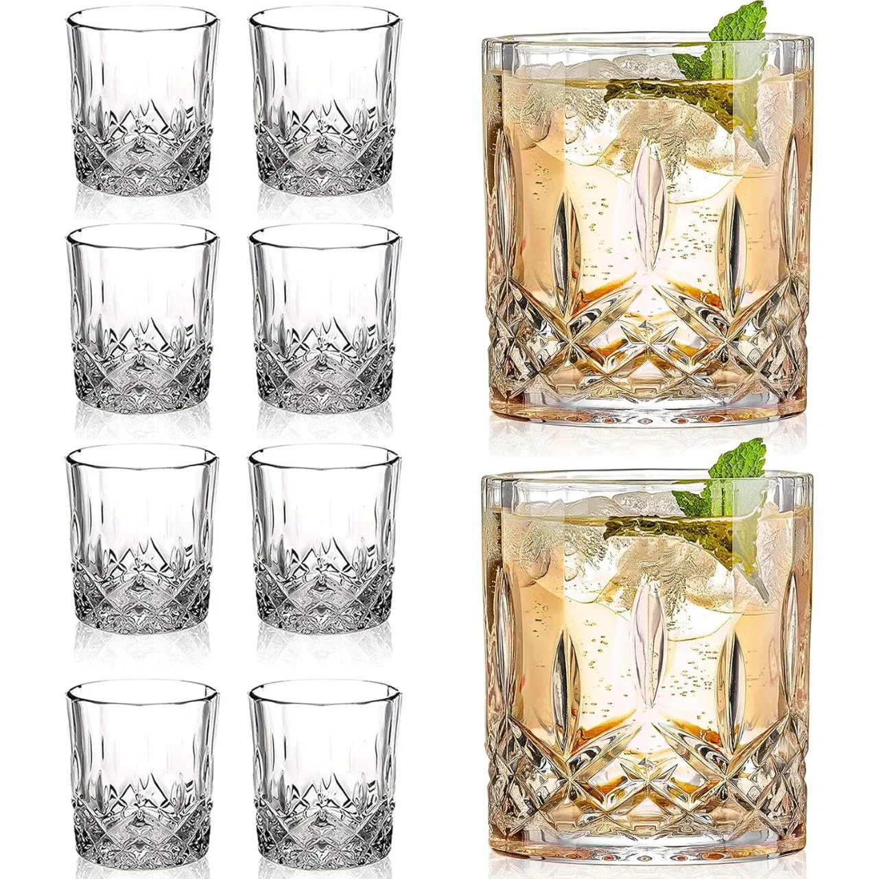 Versatile Use Lead-Free Break Resistant Dishwasher Safe Custom Engraved Crystal Whiskey Glasses Set for Clynelish Cockburns