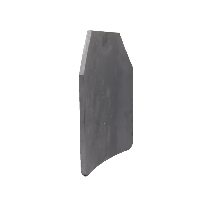 Single-Curved Lightweight Sintered Silicon Carbide (SIC) Ceramic Plate 217*220*4.2mm for Body Armour Plate