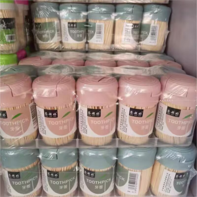 Wholesale High-Quality Bottled Bamboo Toothpicks Can Custom Logo