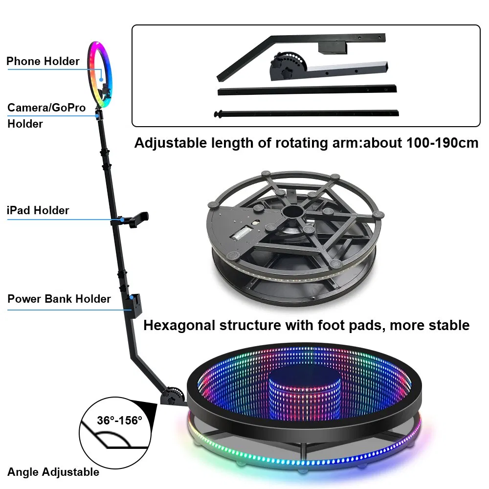 Автоматическая 360 фото-будка с вращением