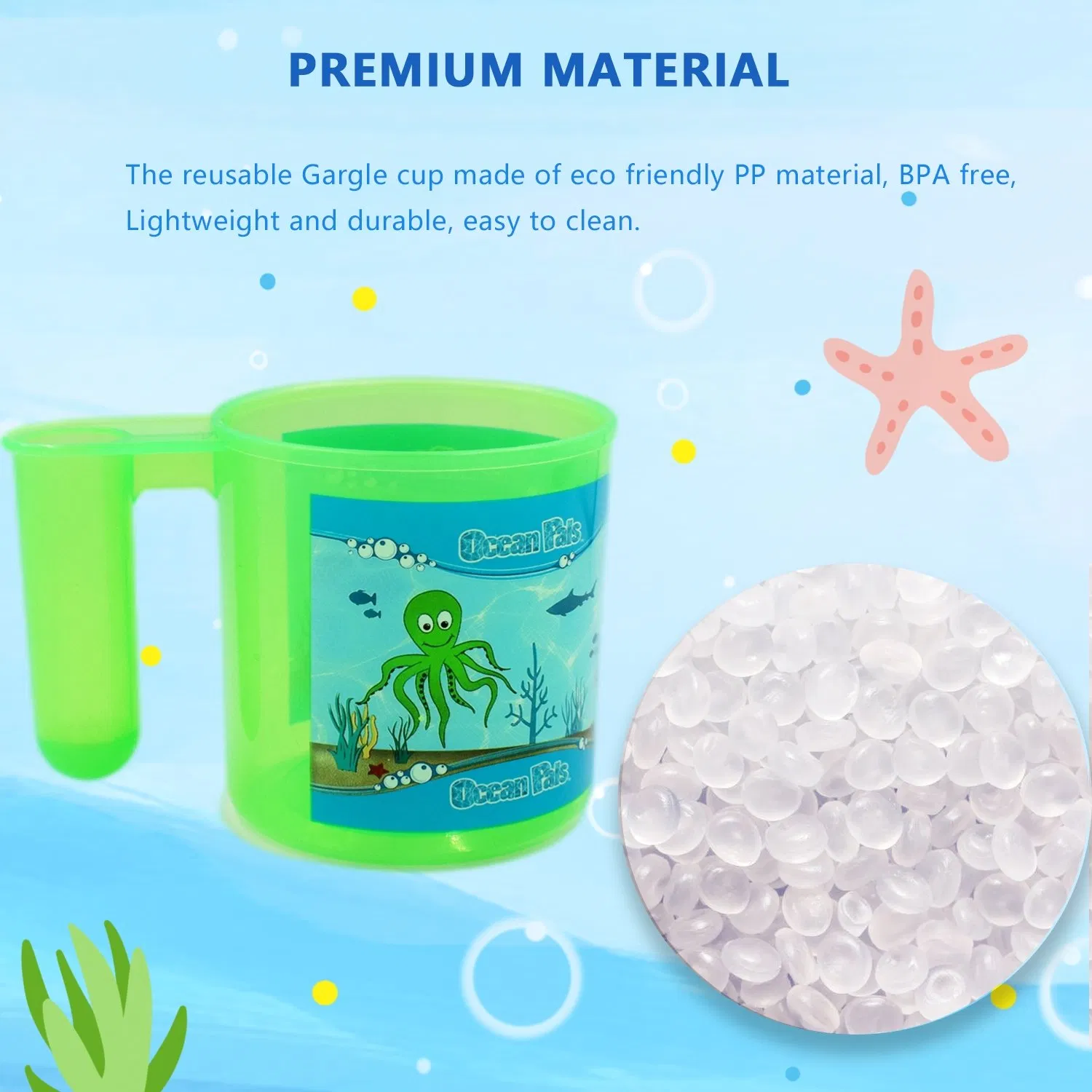 OEM Kids Plastic Mouthwash Cup Portable Toothbrush Holder Gargle Cup