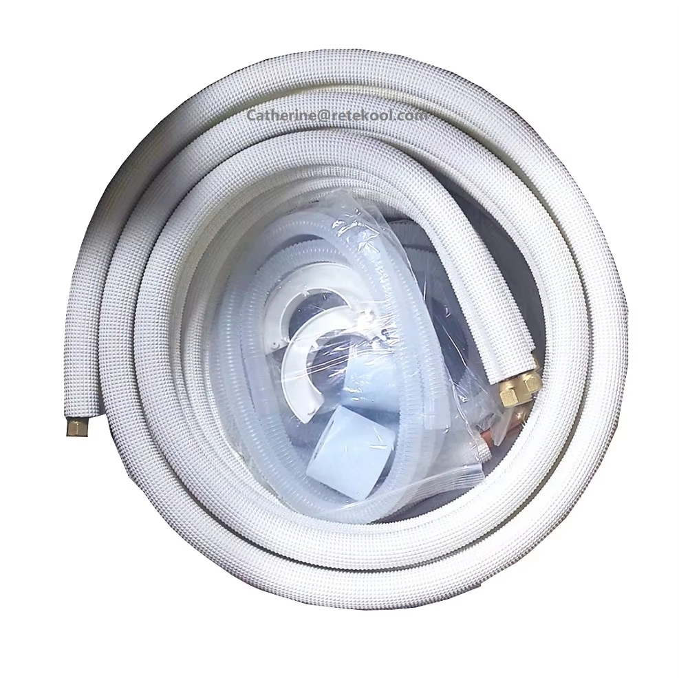 High Quality White Insulated Connecting Copper Pipe for Air Conditioner Parts