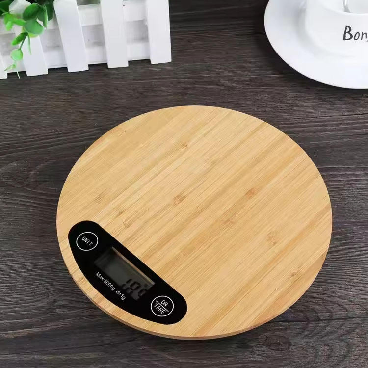 Кухонные весы Bamboo Panel с LCD дисплеем, 5 кг