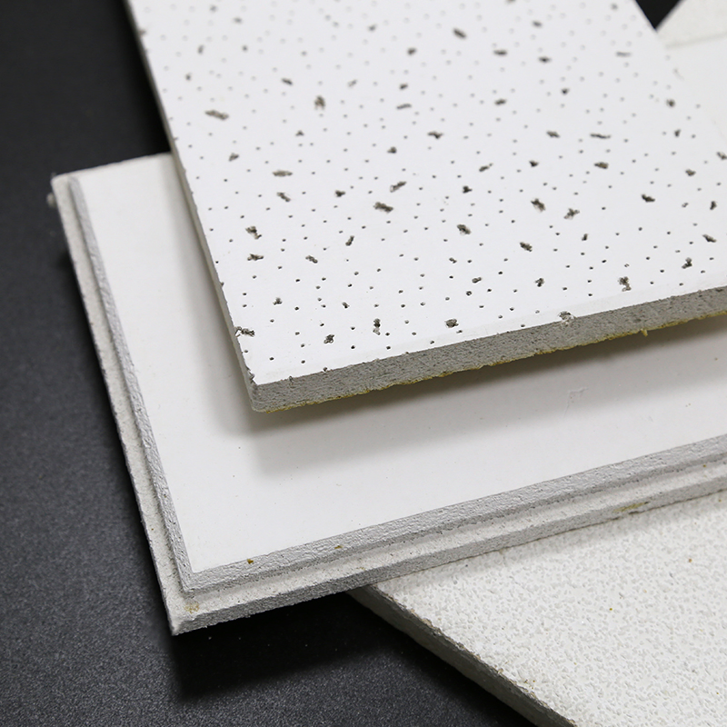 Low-Voc Waterproof Mineral Fiber New Square Gypsum Ceiling Tiles with CE