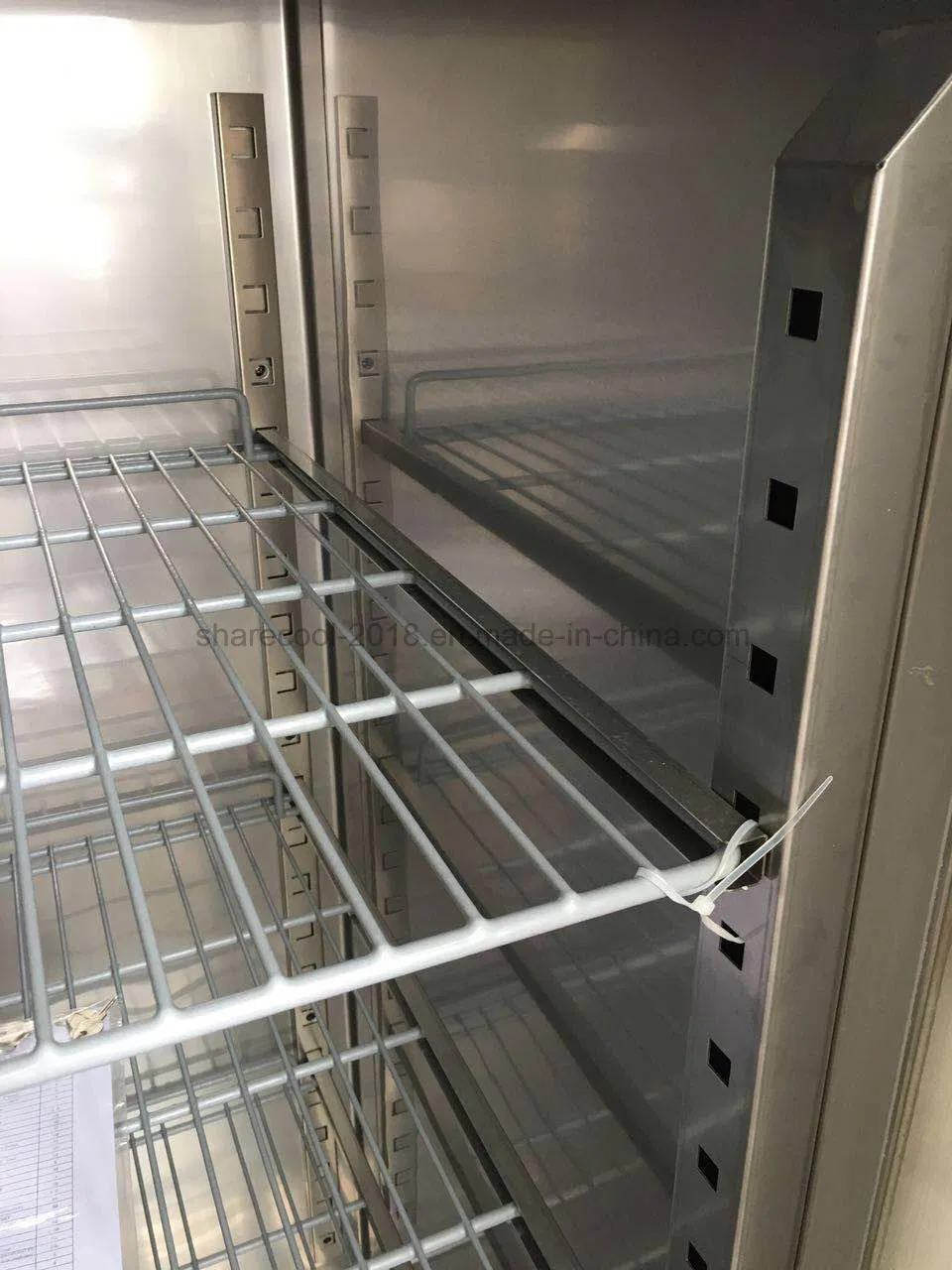 Auto-Defrost Stainless Steel Commercial Kitchen Chiller Upright Refrigerator