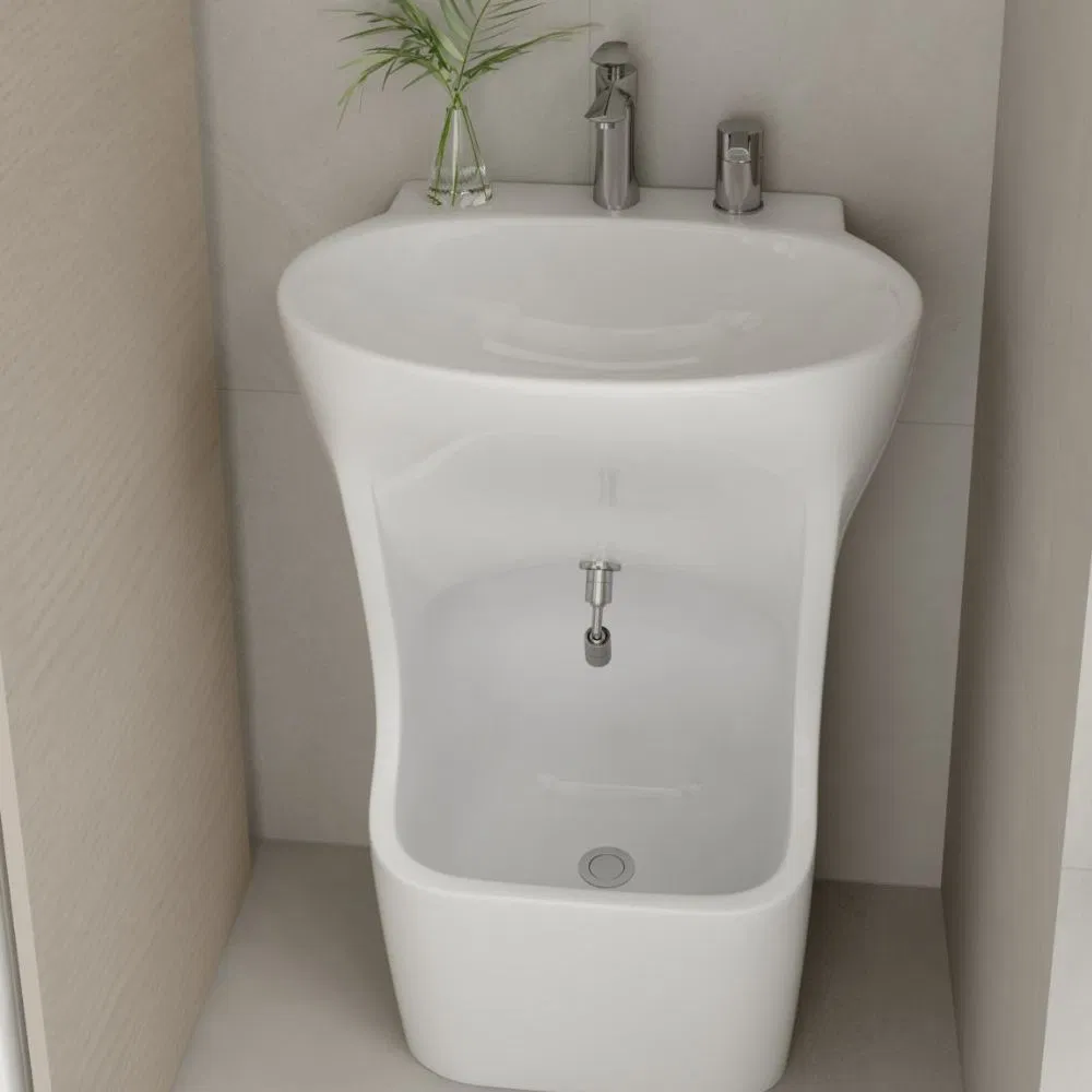 Раковина для вуду Color Musilim, двухуровневая, белая