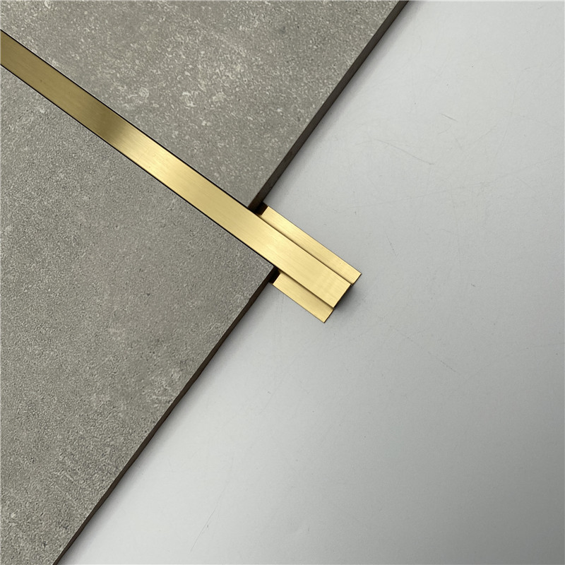 Stainless Steel 5/10/15/20mm Width Brass Tile Trim Bronze Floor Transition Strip