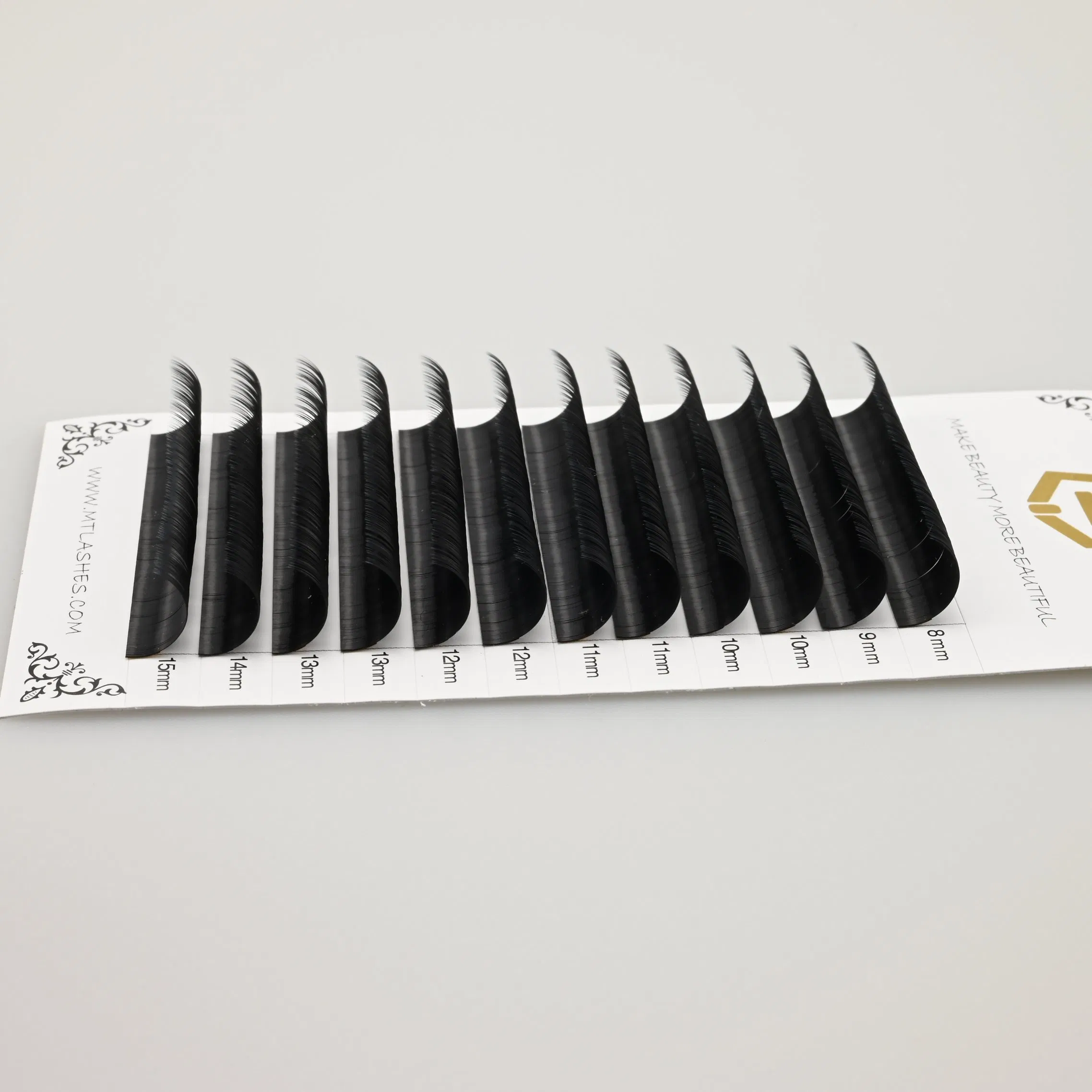 Mtlashes OEM Easy Fan Volume Eyelash Extensions Black Faux Mink Professional Salon Use Lashes