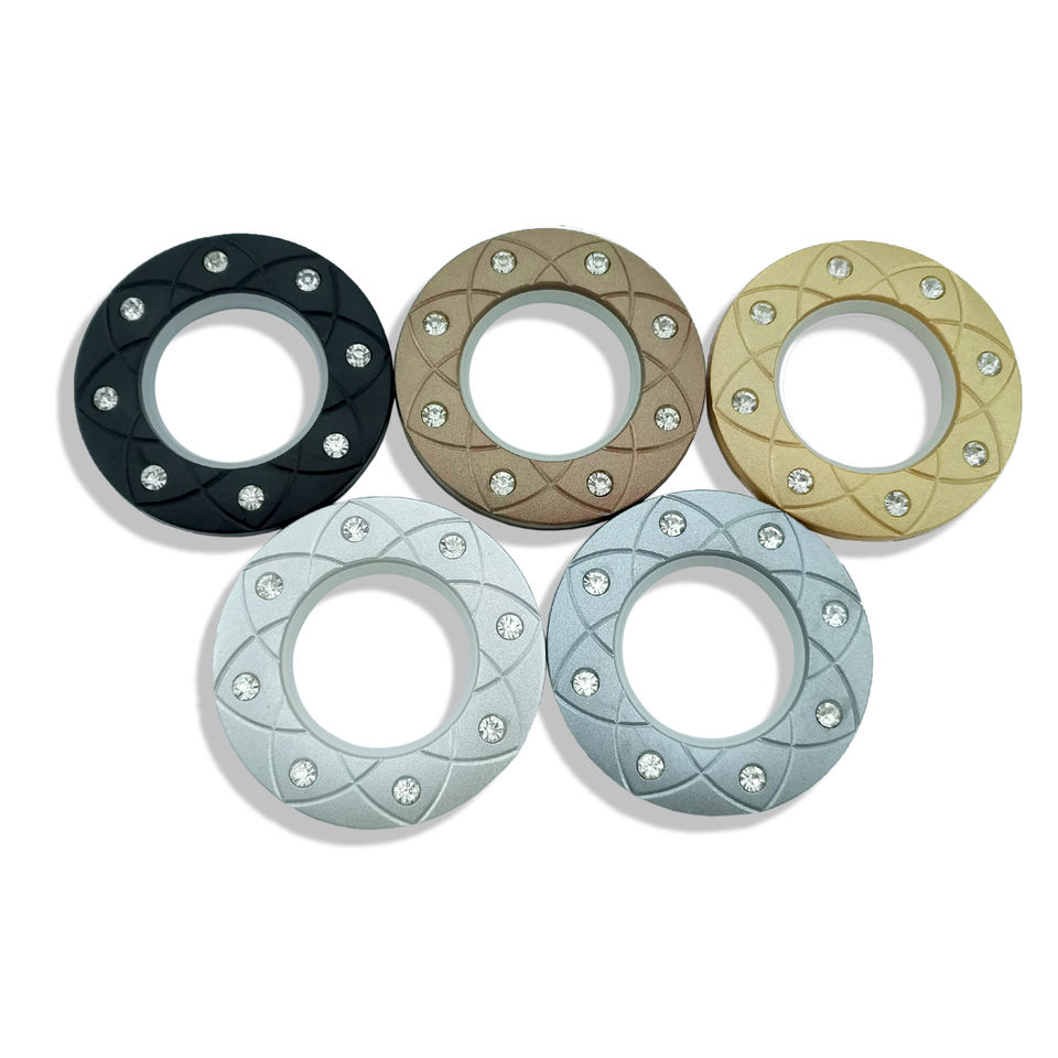 Good Quality 80 mm Crystal Lotus ABS Curtain Ring Unique and Novel Delicate Curtain Ring