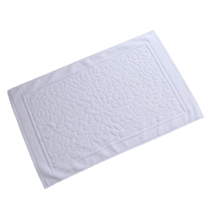 Hotel Soft Absorbent Foot Towel 100% Cotton Thick Non-Slip Bath Mat