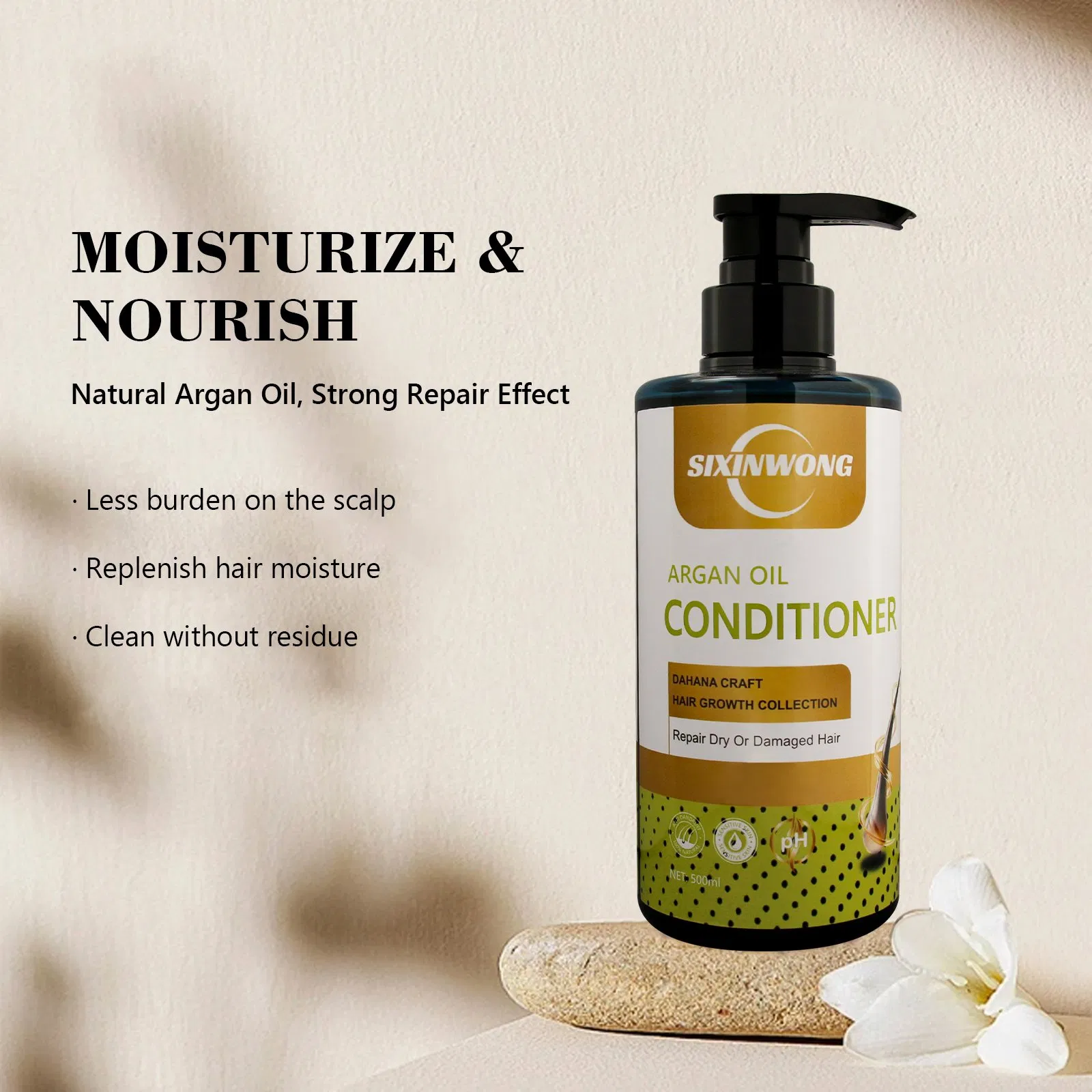 Beauty Cosmetics Hair Care Moisturizes Restores Shine Clean Invigorating Scent Hair Conditioner