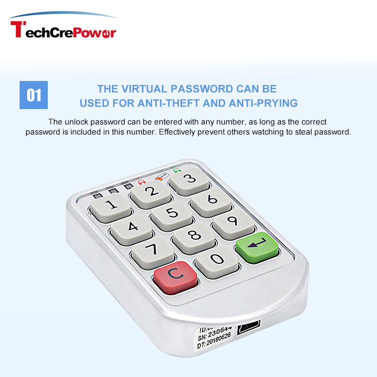 Safety Keyless RFID Card Digital Electric Smart Cabinet Lock