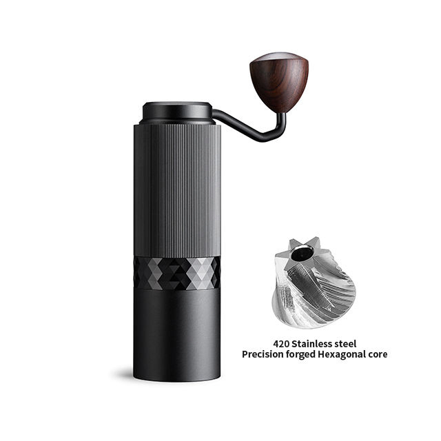 Portable Manual Coffee Grinder Stainless Steel Burr Metal Body Hand Crank Bean Coffee Grinder Manual