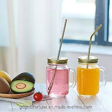 OEM Bent and Straight Metal Drinking Straws