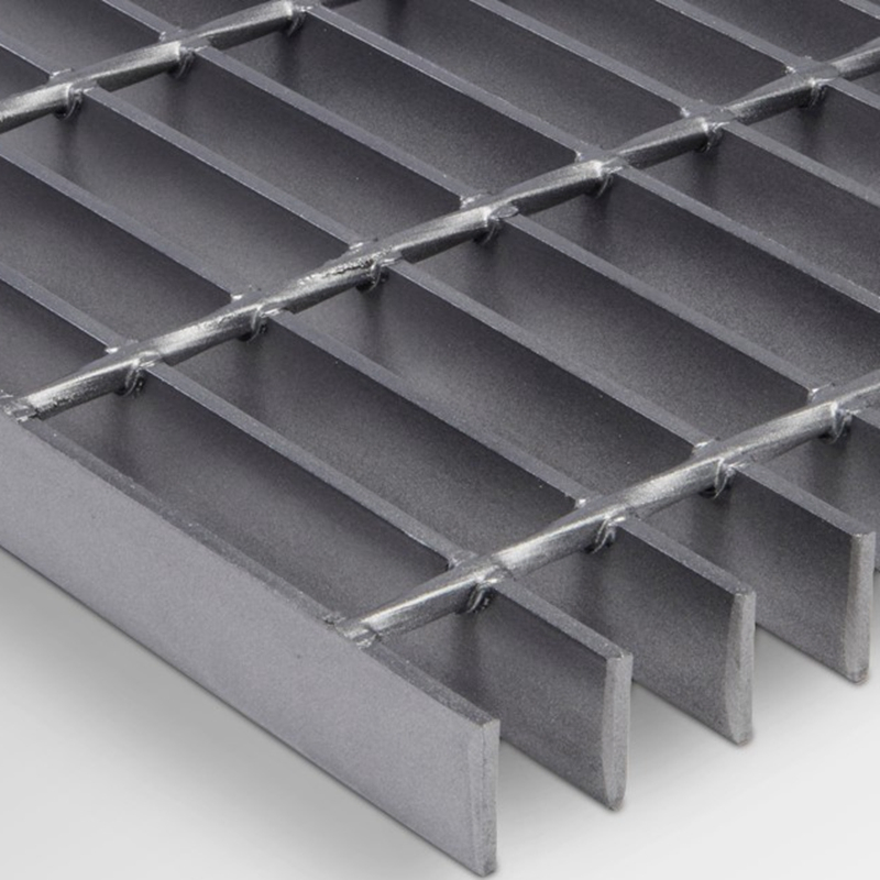 Hot Dipped Galvanized Stair Nosing Grating Outdoor Staircase Steel Bar Grating for Trench Cover Drain Grate Floor Grate Manhole Cover Platform Steel Grating