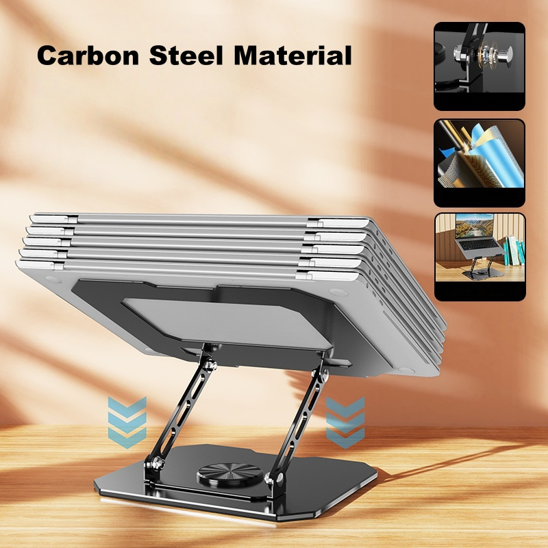 Reinforced Carbon Steel Universal Phone Tablet Holder 360° Rotatable Premium Weighted