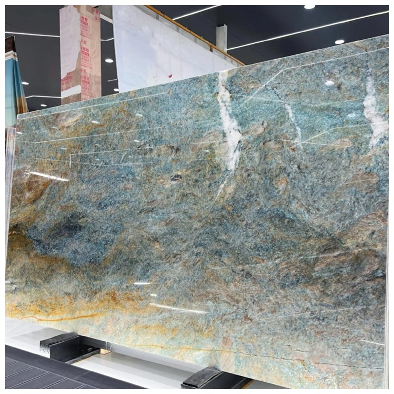 Jeriba Blue Quartzite Slabs for Tiles and Countertops