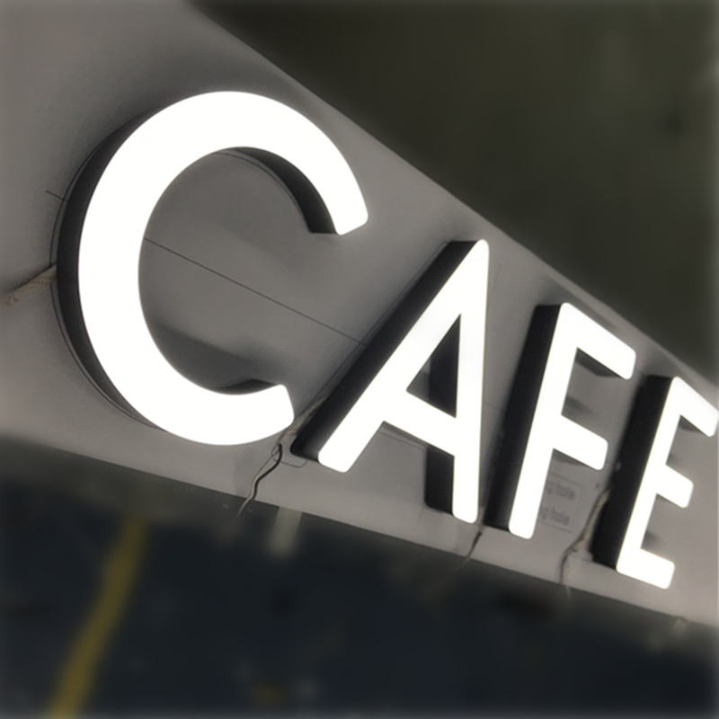 Customize Acrylic Front Lit Signage LED Letter Sign Company Logo for Business