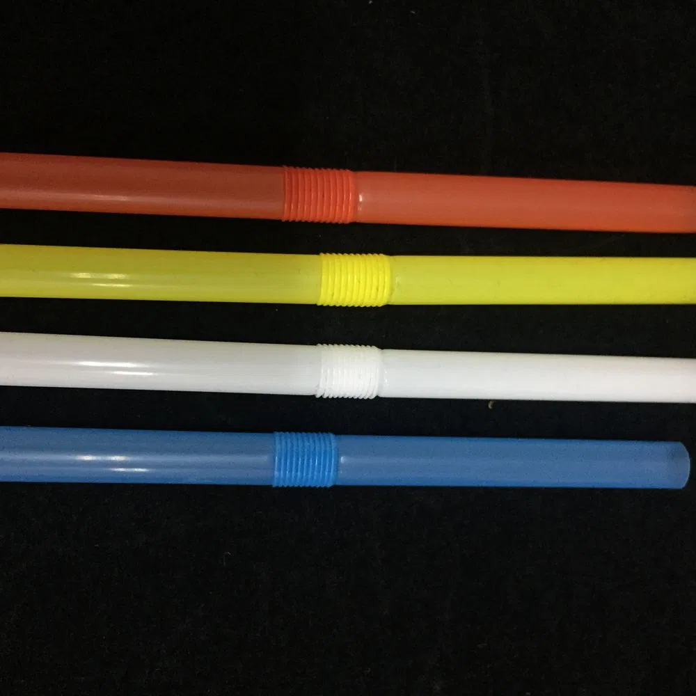 Reusable Bendy Plastic Straws Made of Food Grade Polypropylene for Hot Drinks