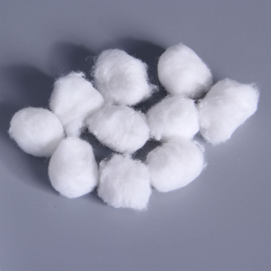 White Soft Cotton Ball Pure Cotton Balls Reusable Cotton Balls in PP Bag