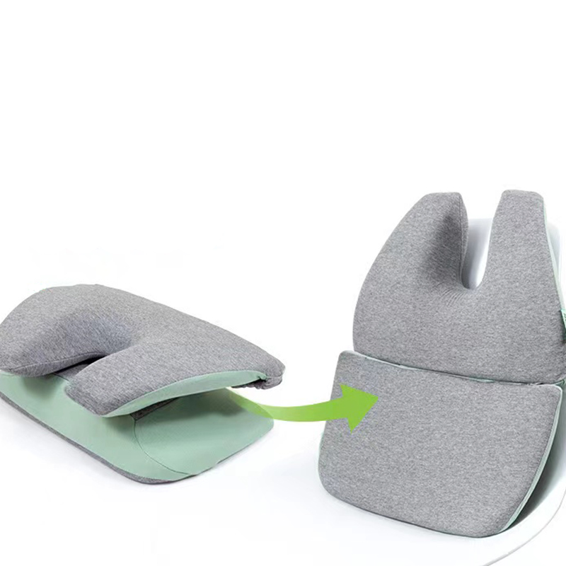 Multi Functional Desk Nap Pillow 2 in 1 Reversible Back Support Cushion