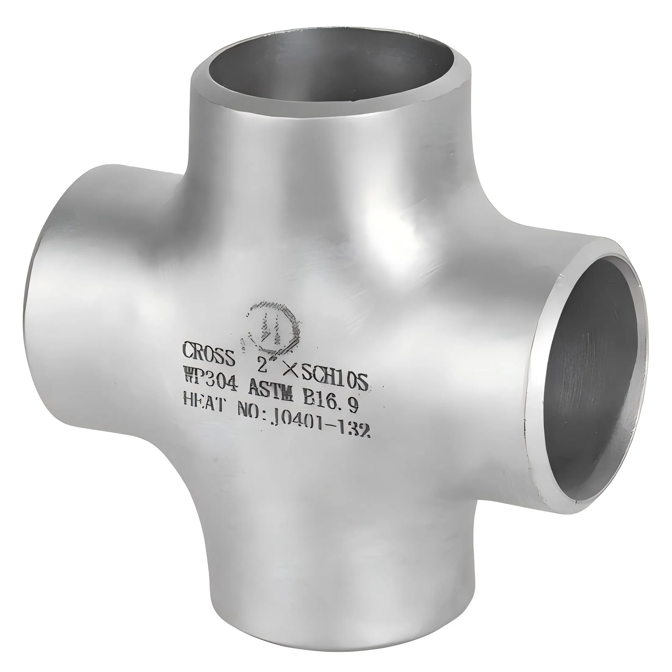 Supply Pipe Fittings Cross Stainless/Carbon Steel Large Diameter Equal Cross