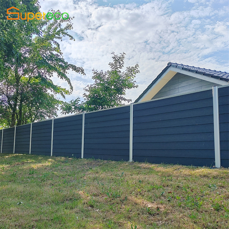 Worry-Free Service Easy Install WPC Fence Wood Plastic Composite Garden Fence