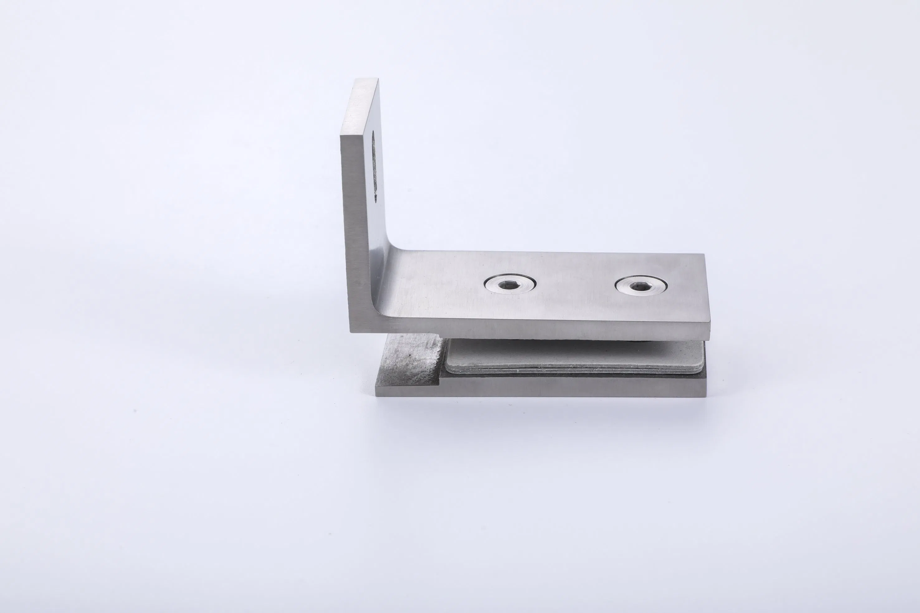 OEM Frameless Tempered Glass Door Hardware Wholesale Popular Bathroom Hardware Glass Door Extended Edition Stainless Steel 90 Degree Glass Clamp