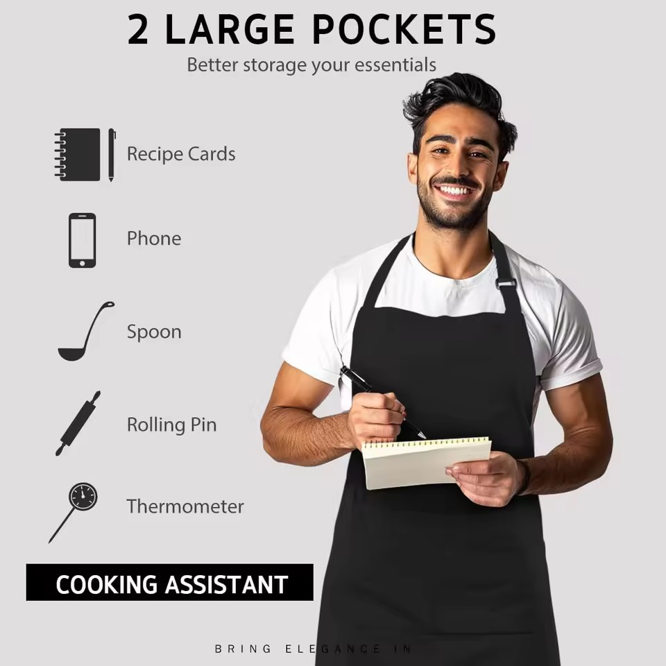 Custom Logo Unisex Sleeveless Reusable 100% Cotton Adult Chef BBQ Aprons