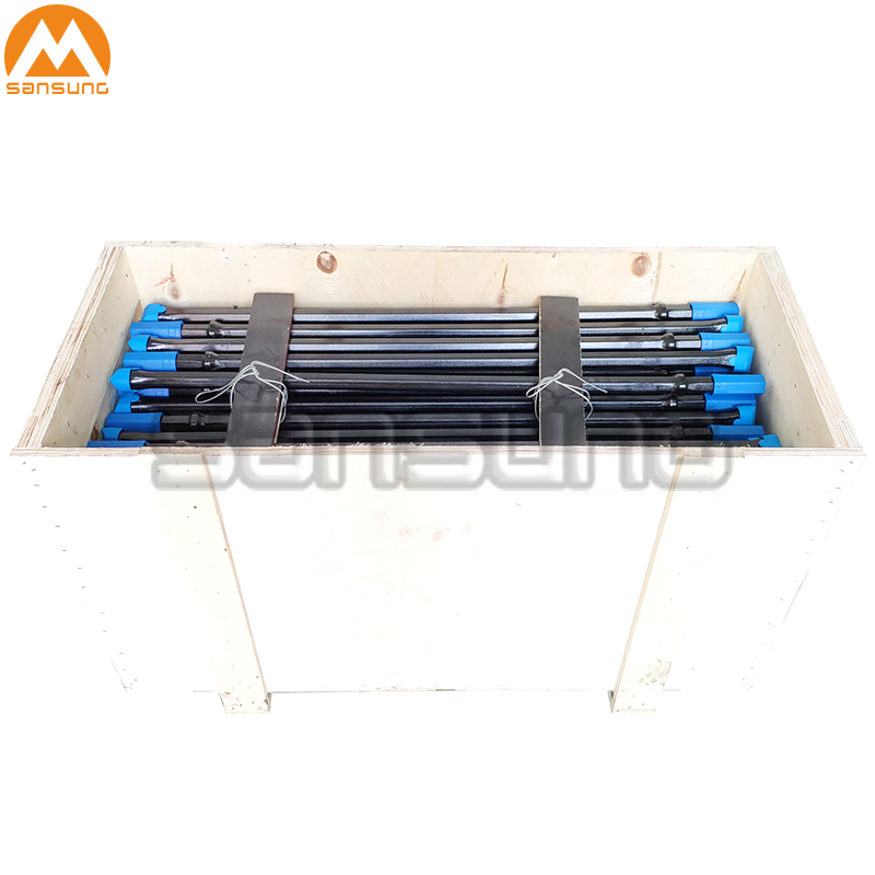Tct Tungsten Carbide Tipped Rock Stone Drill Steel Bar Integral Drill Rod with Shank Hex 22X108mm
