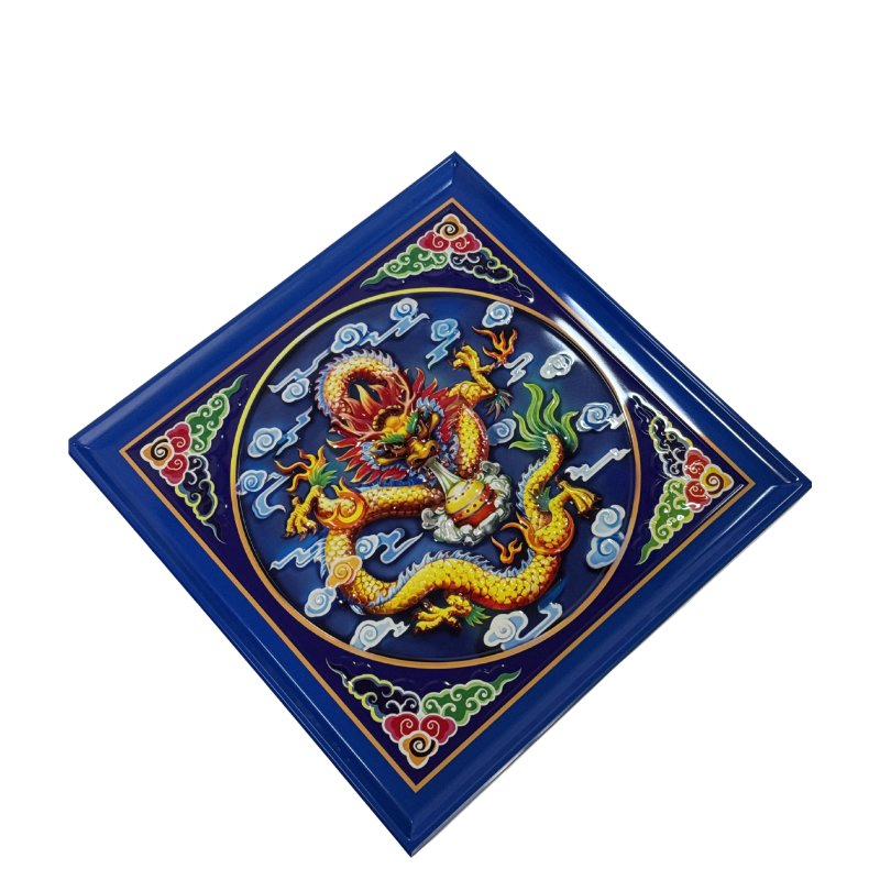 Matte Aluminum Ceiling Panel Carved Pattern for Spiritual Interior Design