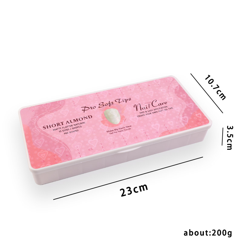 Customize Artificial Nail Acrylic Nature Long Square Fake Nail for Nail Art