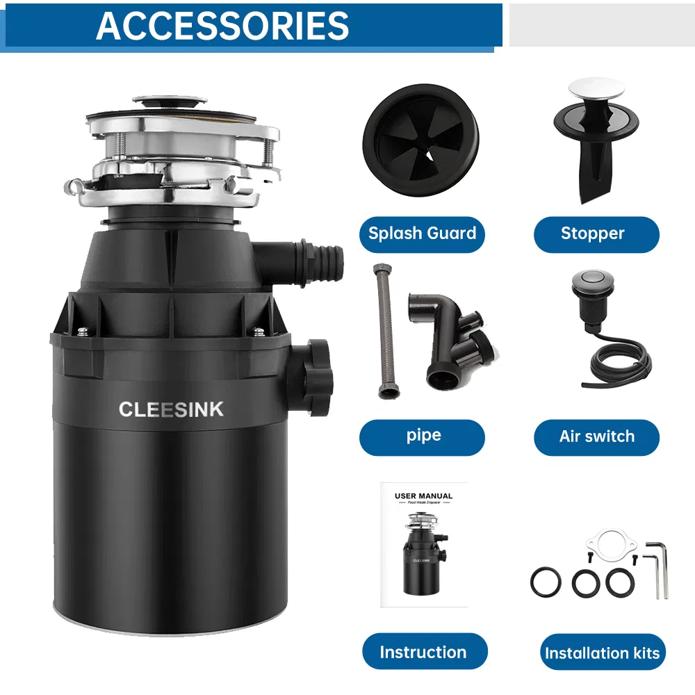 Insink 1HP Food Waste Disposer Garbage Disposal Unit with CE CB RoHS