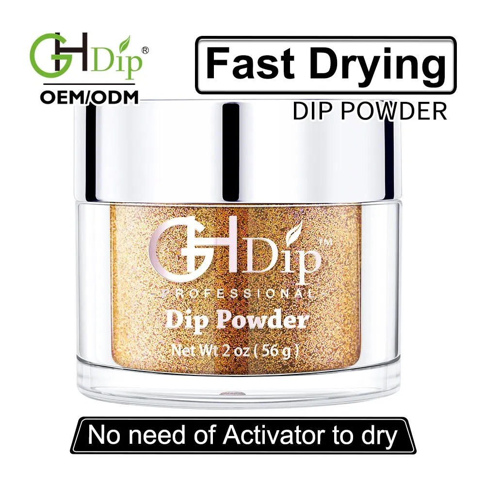 Custom Private Label Glitter Nail Fast Drying Dipping Powder Colors