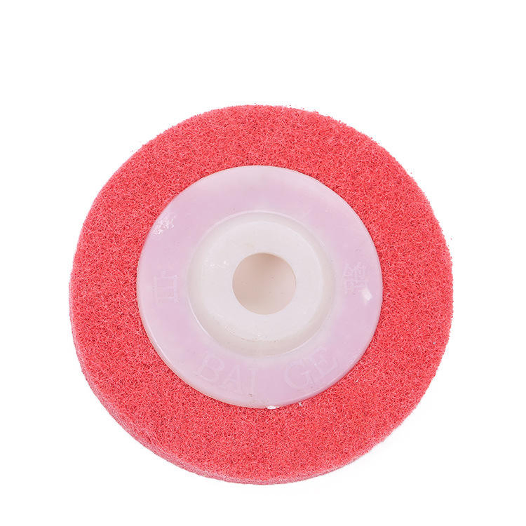 Nylon Non-Woven Disc Buffing Disc Red Color 7p