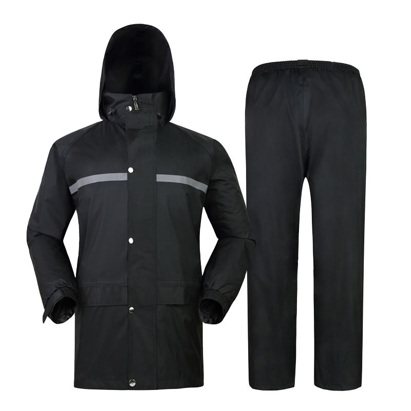 Rain Coat Working Clothes Navy Raincoat Rain Wear Coat Suit with Pants
