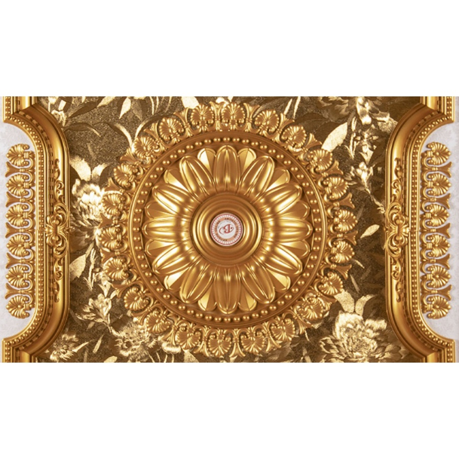 Banruo Arriving Gold PS Rectangle Top Wall Board Ceiling Material Design Panel