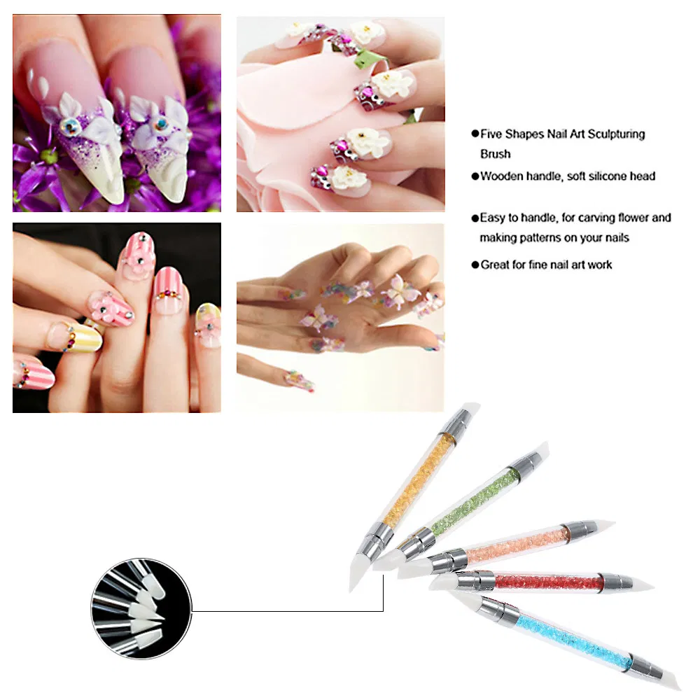 Silicone Nail Art Pen Brush Nails Art Accessories Tools
